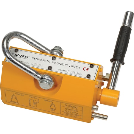 Global Industrial 1200lb. Capacity Lifting Magnet 316090